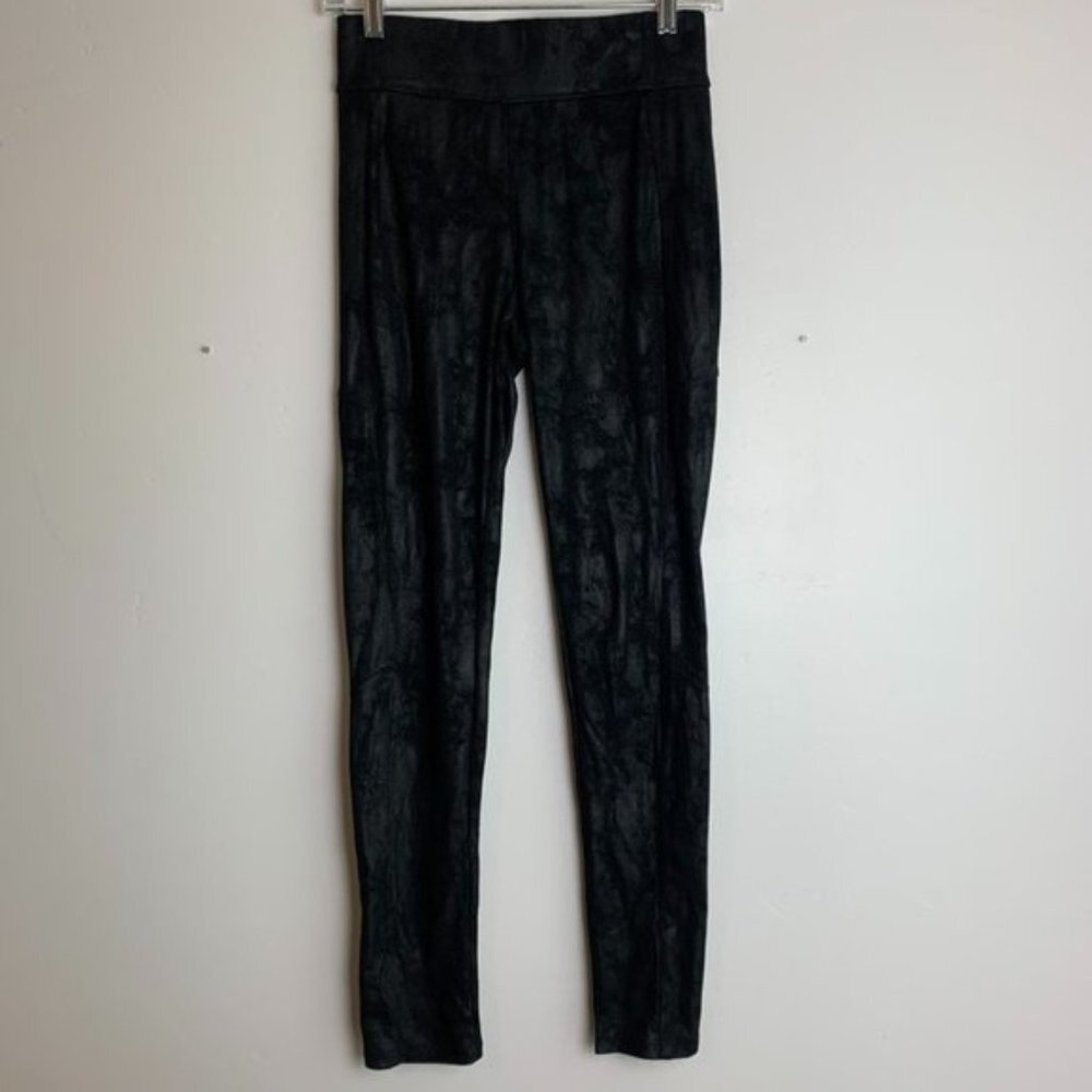 American Original Rewash Brand Faux Suede Black Leggings